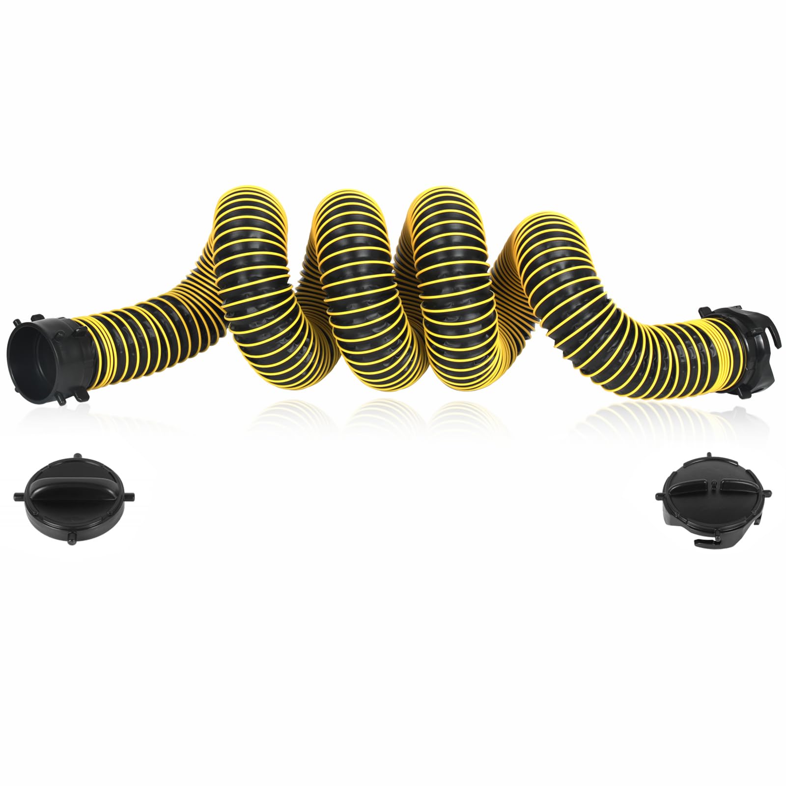 15FT RV Sewer Hose Extension Camper Sewer Hose Extension with Caps