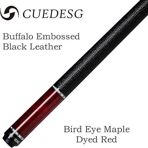 Miniatura 7 de Palo de Billar de Fibra de Carbono 10.5mm11.8mm12.5mm, Palo de Piscina de Baja Deflexión con Empuñadura de Madera Rara, Palo de Billar Profesional