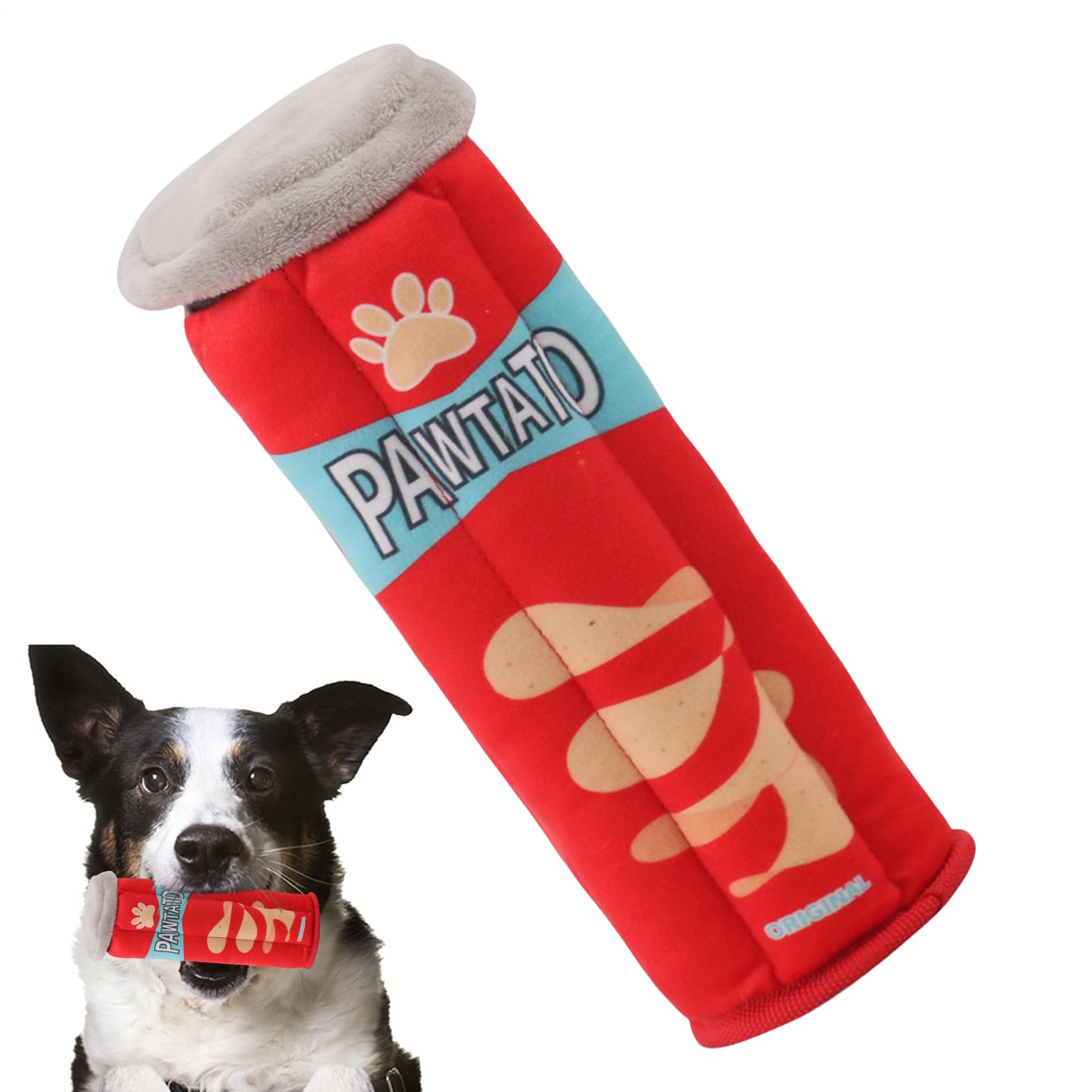 Jouets à mâcher pour chien en peluche chips de pommes de terre pour jouer au parc ou à la plage