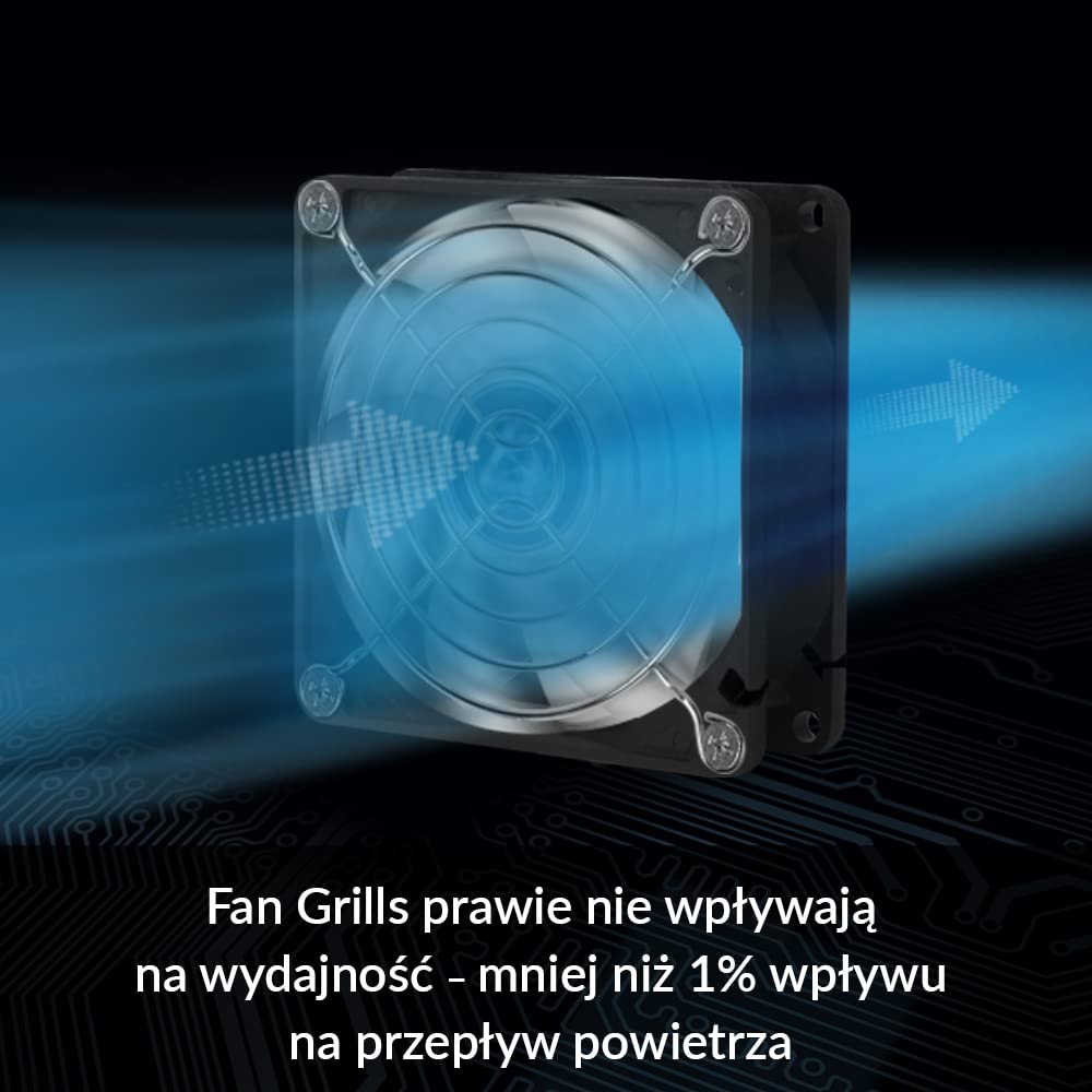 ARCTIC Fan Grill 140 mm - Stalowa osłona wentylatora, kratka wentylatora, przepuszczająca powietrze, dostępna w różnych rozmiarach