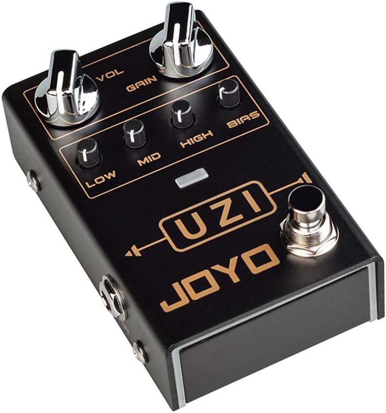 JOYO R-03 UZI Distortion Pedal Guitar Effect Pedal for Heavy Metal Music High Gain Distortion for Electric Guitar with BIAS Knob True Bypass