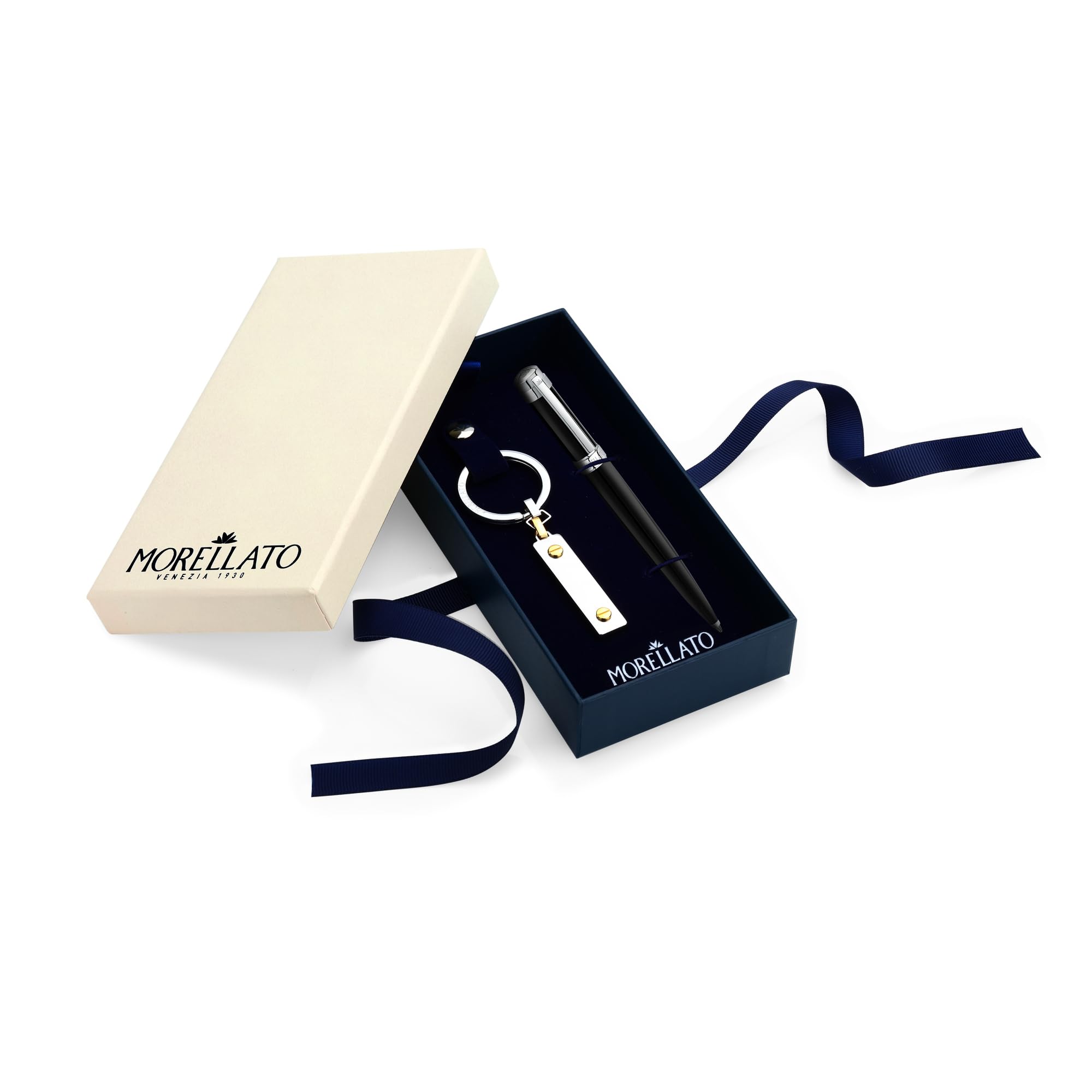 MORELLATO Portachiavi Penna Uomo in Acciaio, Special Pack, Collezione Classic, Idea Regalo - SU3082