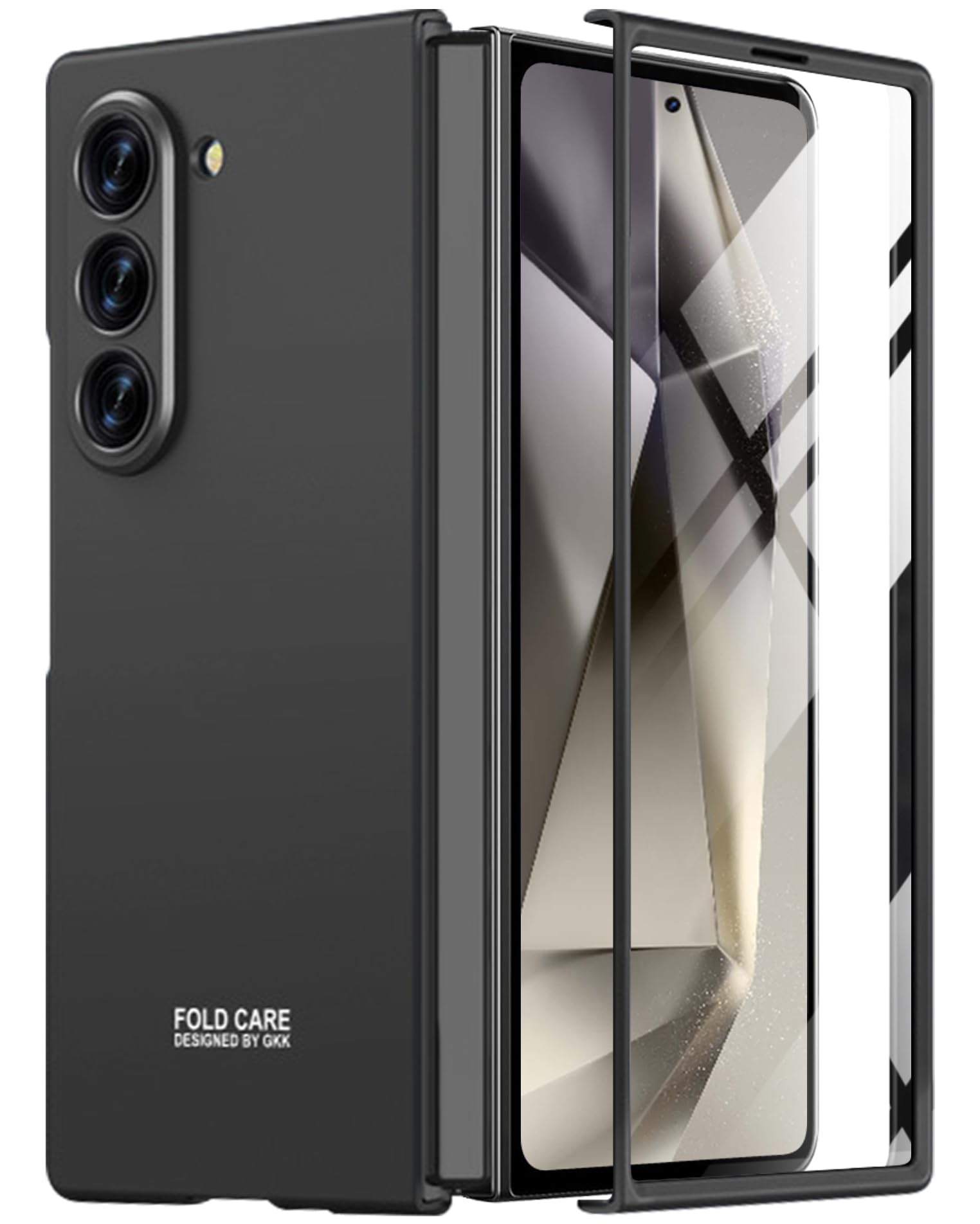 Miimall Slim Fit for Samsung Galaxy Z Fold 6 Case with Screen Protector, Ultra Thin Lightweight Hard PC Cover Phone Case for Samsung Galaxy Z Fold 6