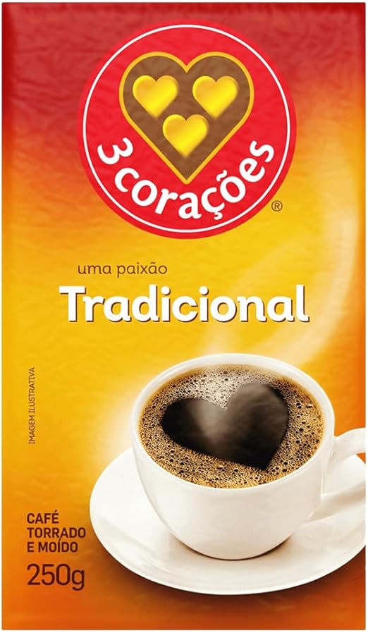 3 Corações Café Torrado E Moído Tradicional À Vácuo 250G Menor preço em 3 Corações Café Torrado E Moído Tradicional À Vácuo 250G