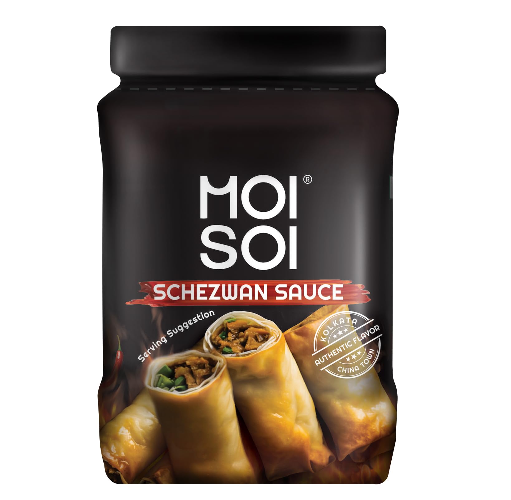 MOI SOI® Schezwan chutney Sauce 575gms glass bottle