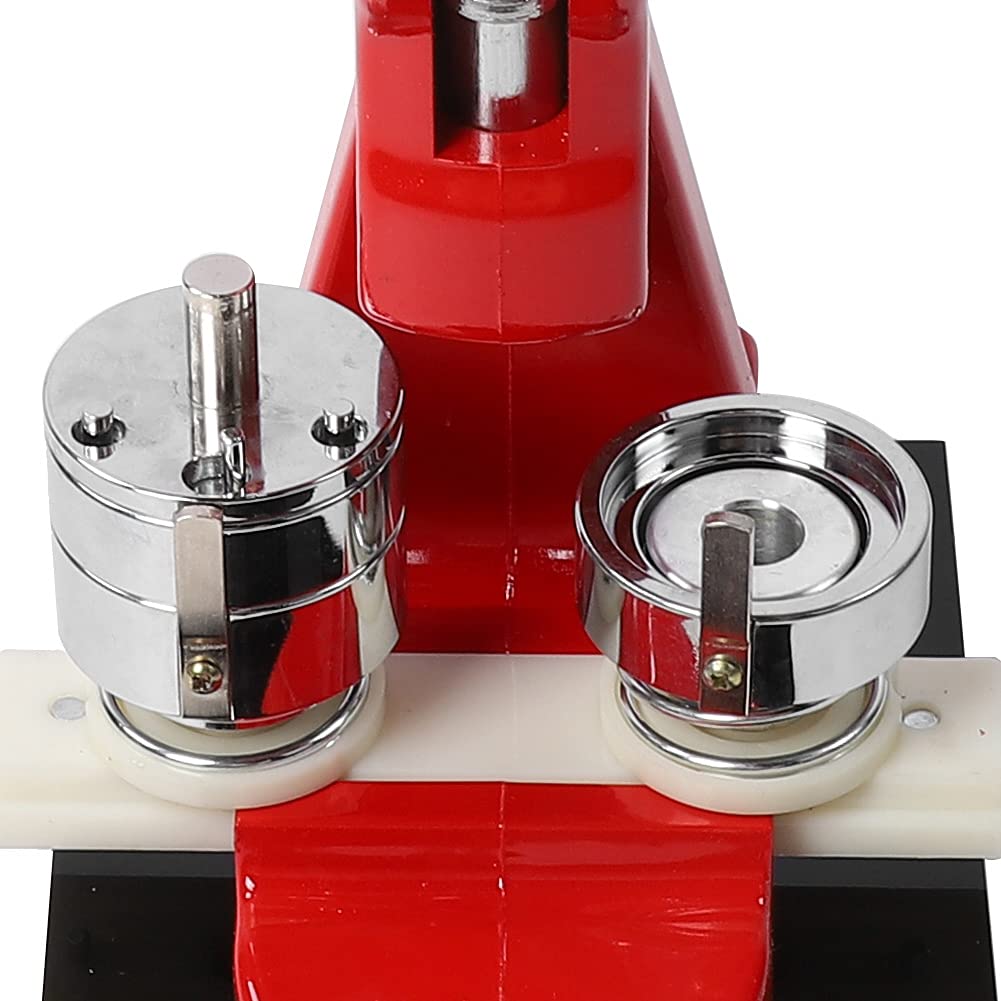 Rengue Macchina per Bottoni con Corpo in Lega di Alluminio, Strumento per Creare Spilli Manuali da 37 Mm per Bambini e Hobbisti, Perfetto per Artigianato e Progetti Personalizzati