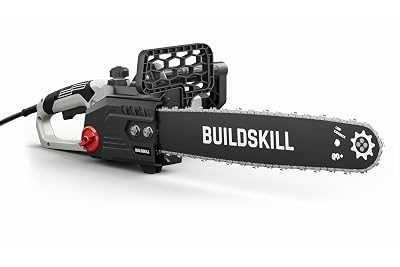 BUILDSKILL Electric Chain Saw - 1800W Copper Motor | 16" Guide Bar | 4150 RPM No Load Speed |Quick Adjustment | High Str