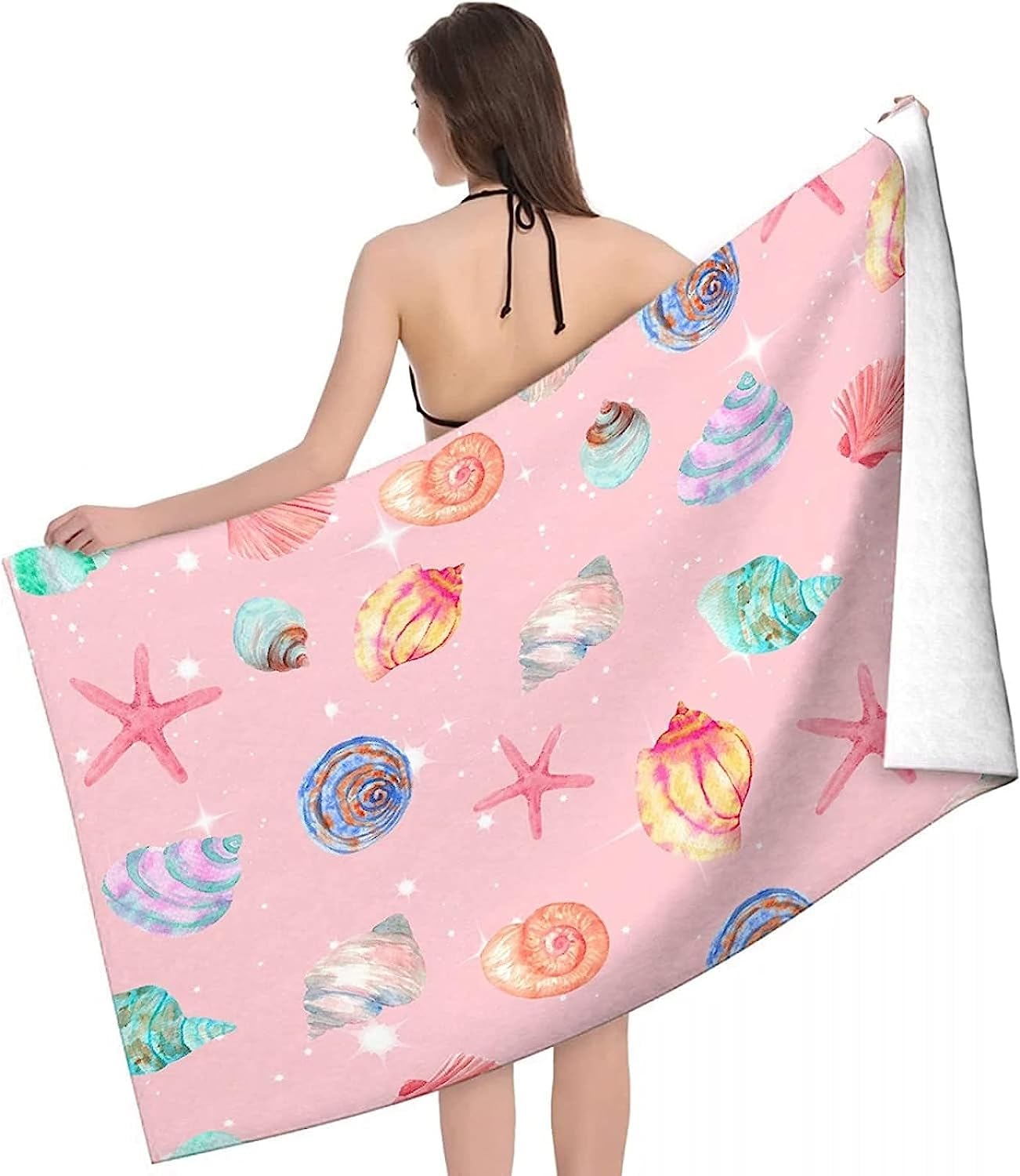 Teli Mare Grandi Microfibra Uomo Ragazzo 3D Stella Marina Dei Cartoni Animati Spiaggia In Spugna Coperta Xxl Asciugamano Mare Teli Mare Per Lettini Palestra Surf Teli Bagno 150 X 200 Cm -5G1G-D5X