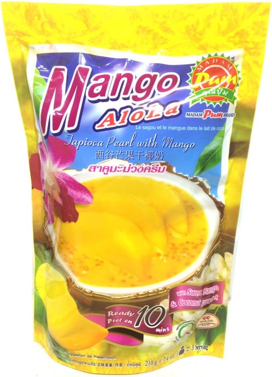 Tapioca Pearl w/ Mango - 7.4oz (Pack of 6)