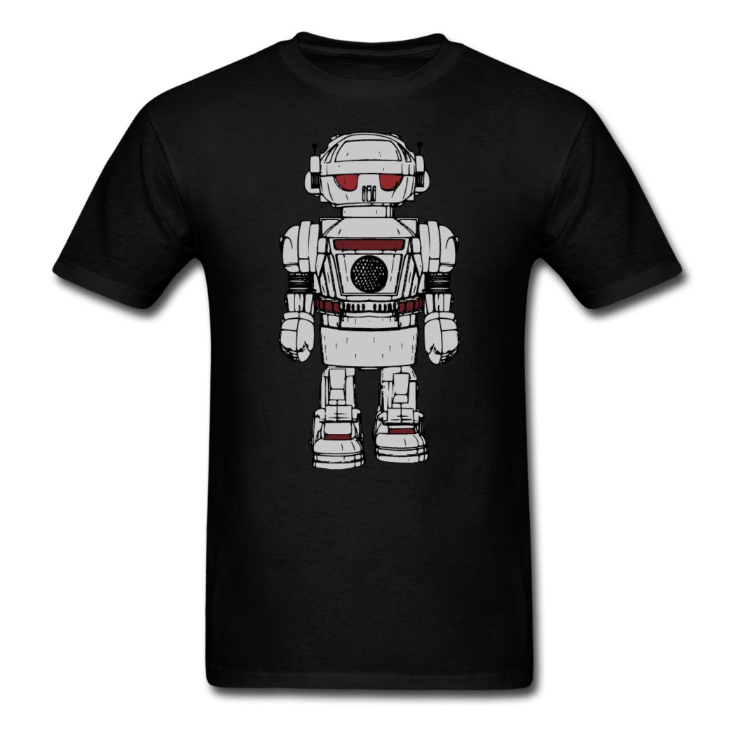 NOBiBi Fashional Black Toy Robot Men's T-Shirt L
