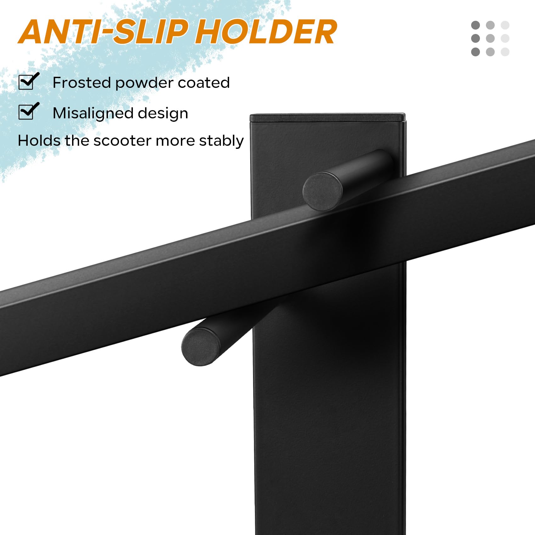 Lot de 2 supports muraux de rangement pour scooter pour scooter d'adulte/enfant