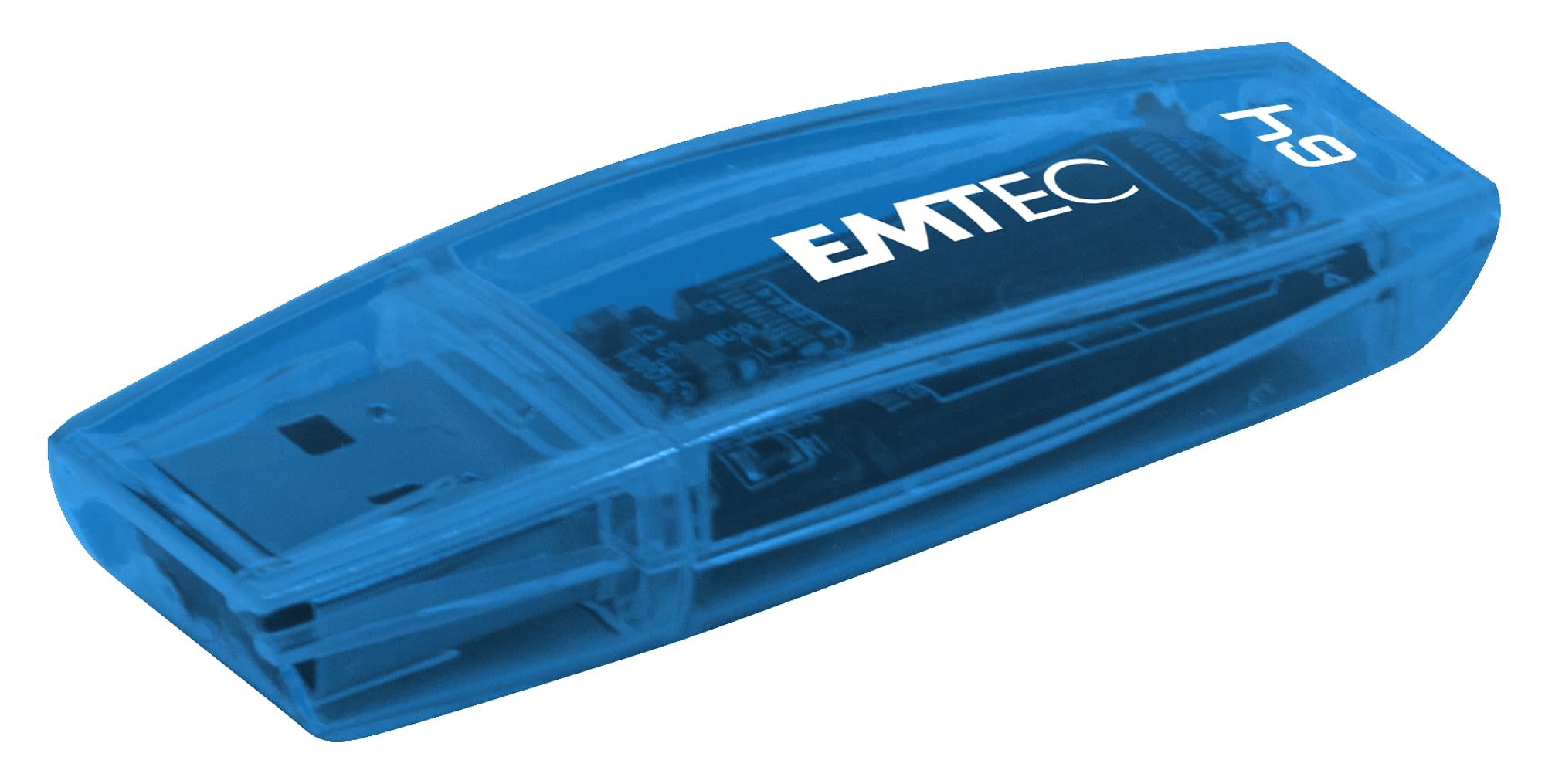 EMTEC C410 Neon 64Go Clé USB 2.0 Néon Transparent avec Capuchon Lot de 2