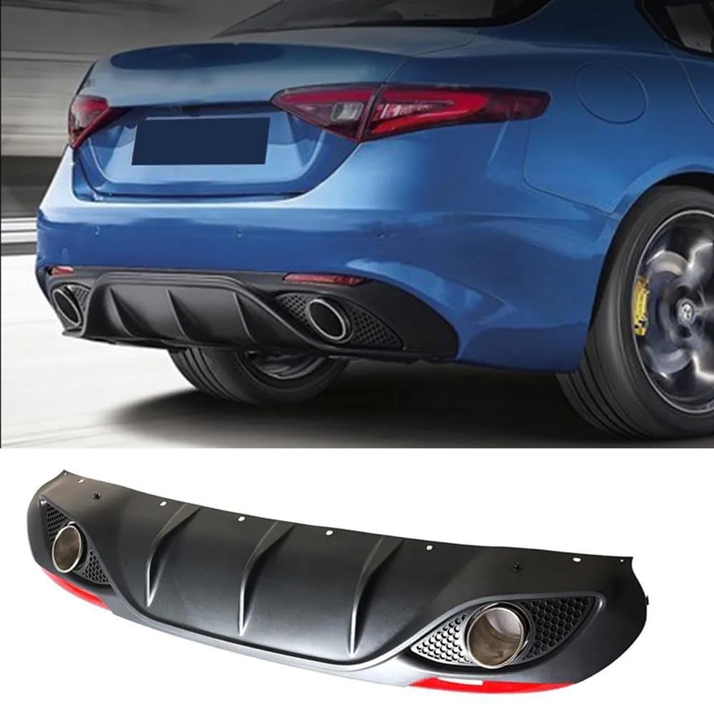 Diffusore Paraurti Posteriore Modifica Labbro Posteriore Dell'auto per Alfa Romeo Giulia Sedan 4 Door 2016-2020