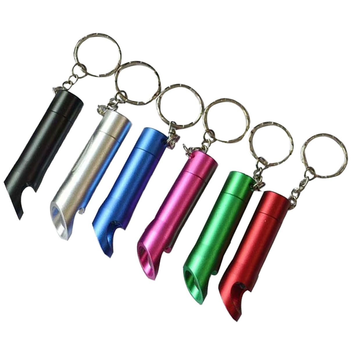 Porte-clés LED puissant avec décapsuleur intégré en métal robuste