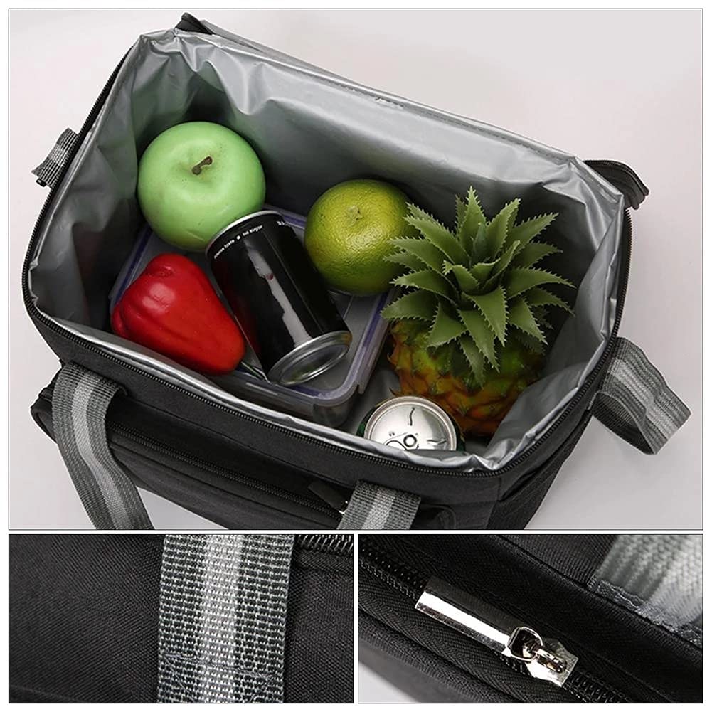 Fiambrera portátil Mejorada, Bolsa con Aislamiento térmico, Bolso para refrigerador para Mantener congelado o Caliente al Aire Libre