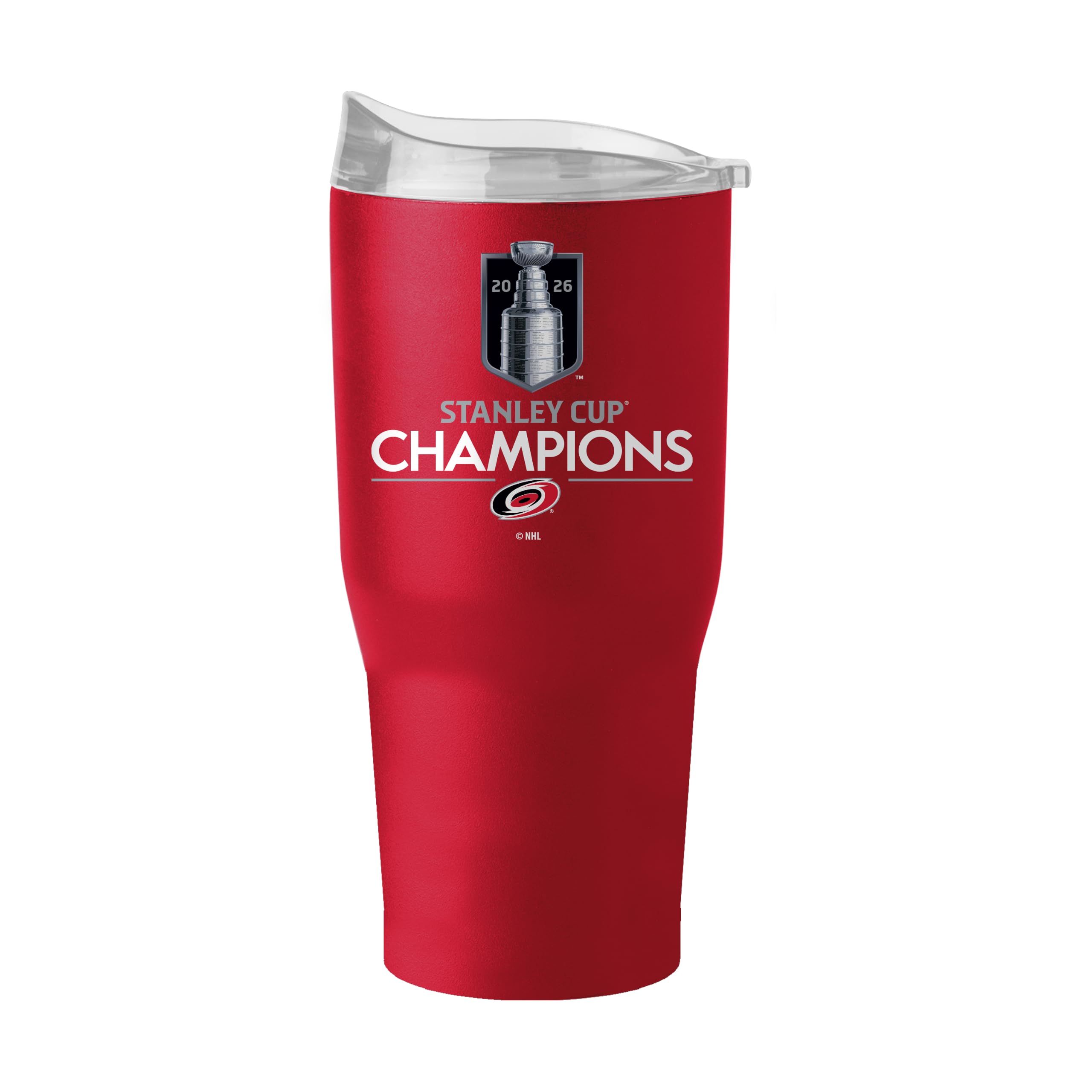 Logo Brands Team Color Carolina Hurricanes Nhl Stanley Cup Champions 30 Oz Stainless Steel Tumbler - Official Nhl Stanley Cup Champions Logo,