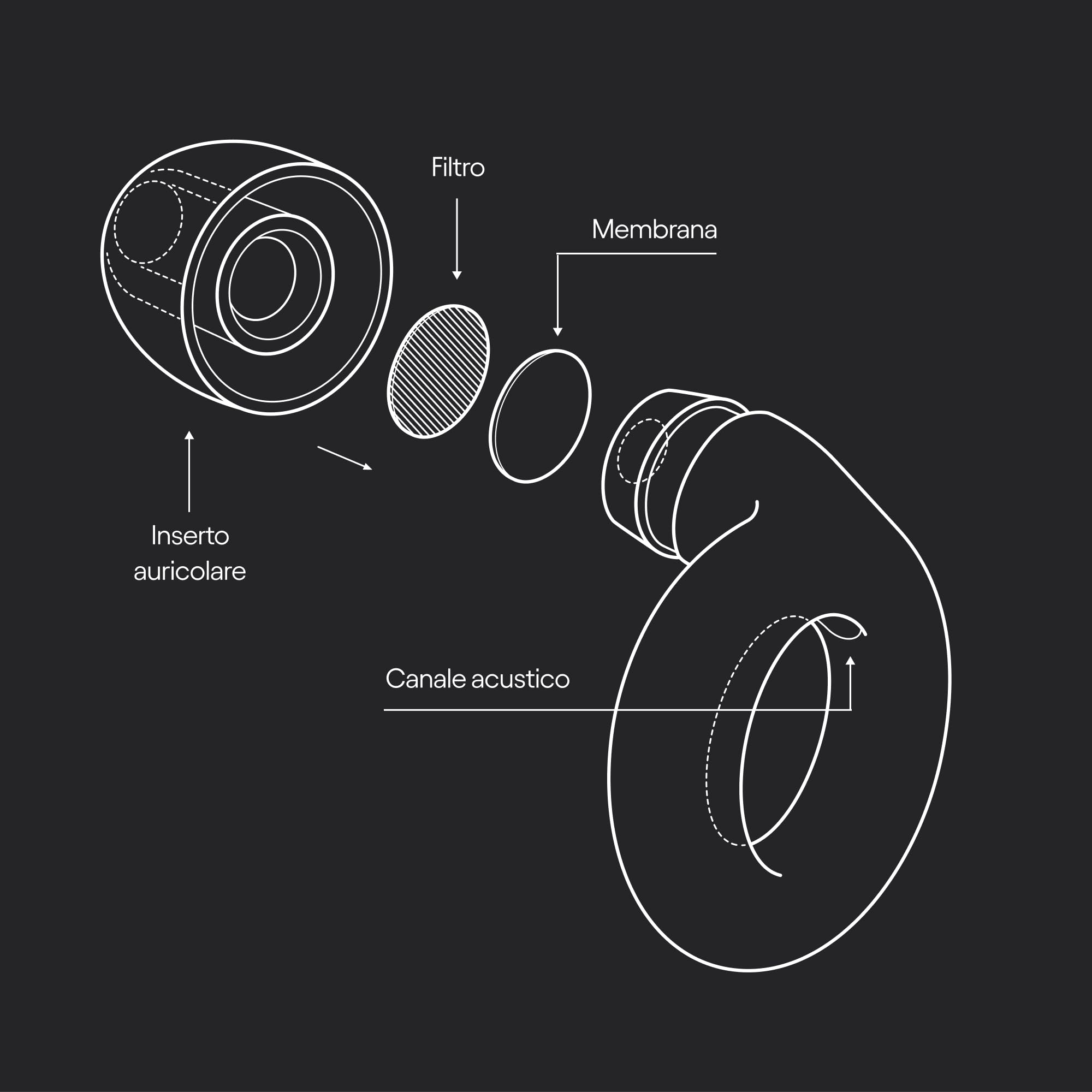 Loop Experience Equinox | Tappi antirumore ad alta fedeltà riutilizzabili | Protezione dell’udito di alta qualità | Perfetti per musica ed eventi | Regolabili | Riduzione del rumore 18 dB SNR