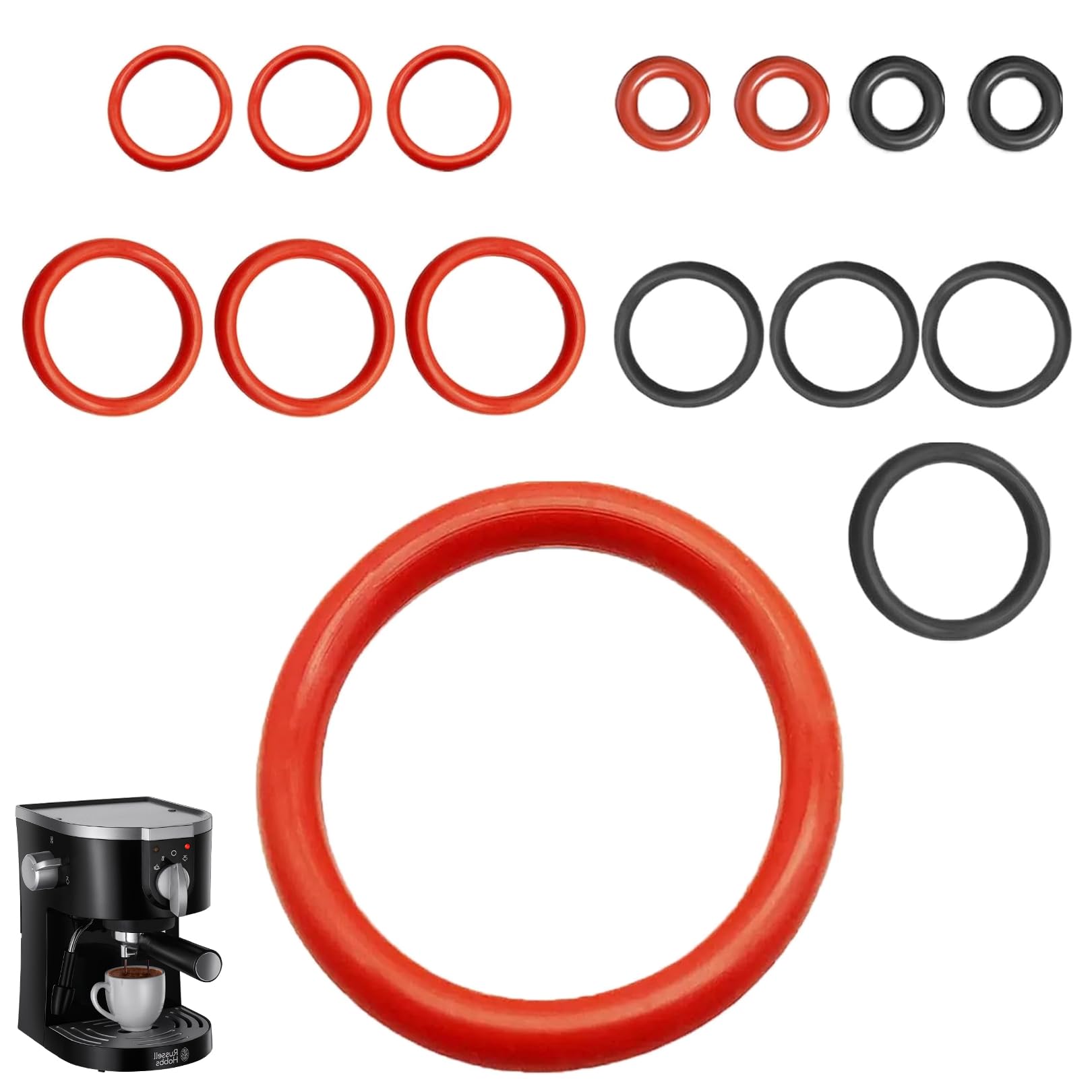 Kit Joints Philips LatteGo - 15 Joints Toriques + 4 Brosses Nettoyage Pour Machine à Café