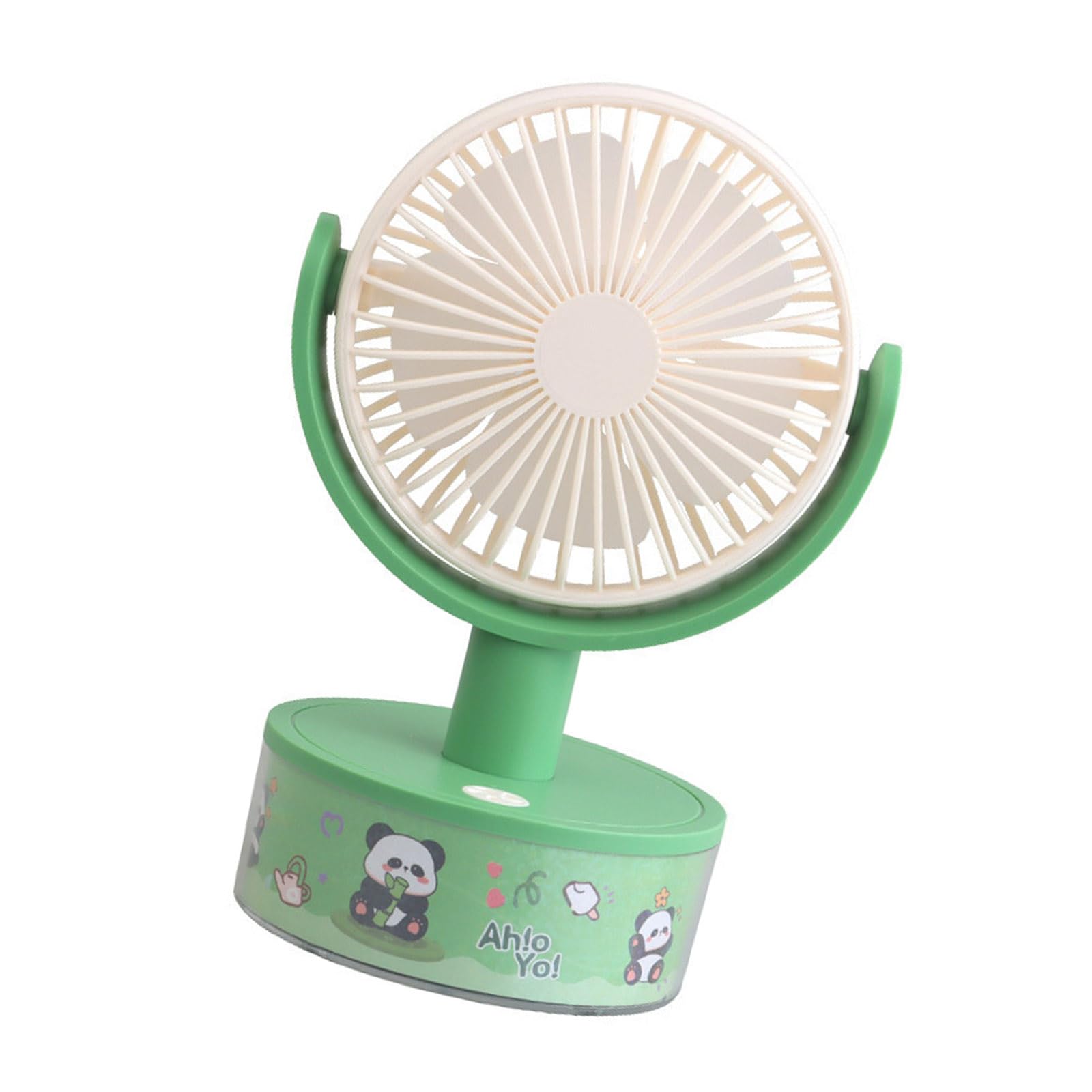 Uqezagpa Green Multifunctional Desk Fan With Light Adjustable Air Circulation For Various Spaces Multifunctional Desk Fan