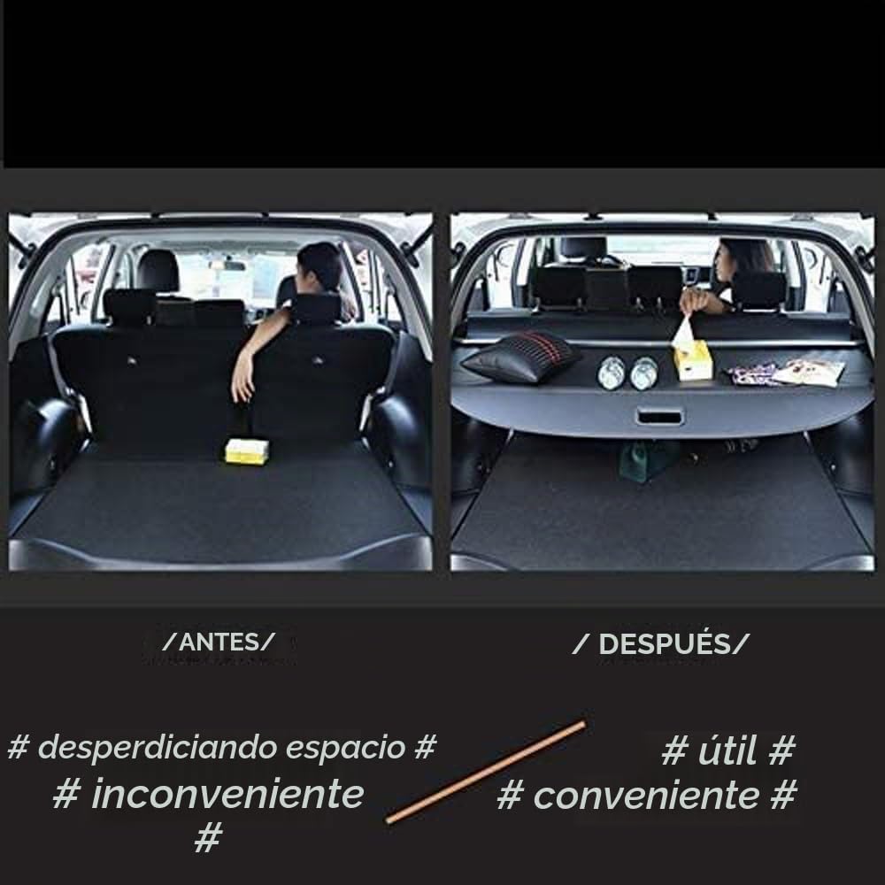 Coche Maletero Cubierta de Carga Retráctil para Toyota Verso,Protector de Seguridad for Bandeja de Equipaje