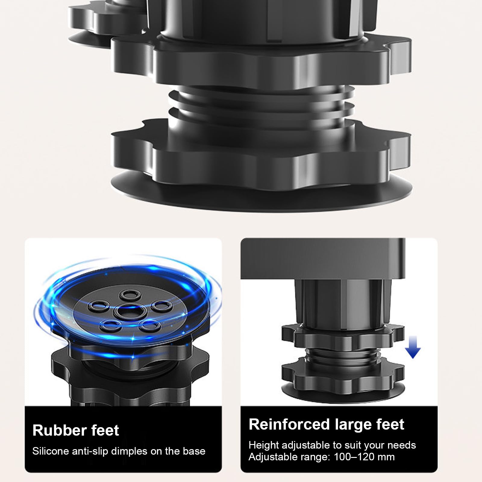 Piedini Antivibrazione Lavatrice Sovrapposizione Lavatrice Asciugatrice Scaffale Lavatrice Regolabile Rialzo Lavatrice da Terra Supporto Lavatrice 8 Legs 8 Wheels