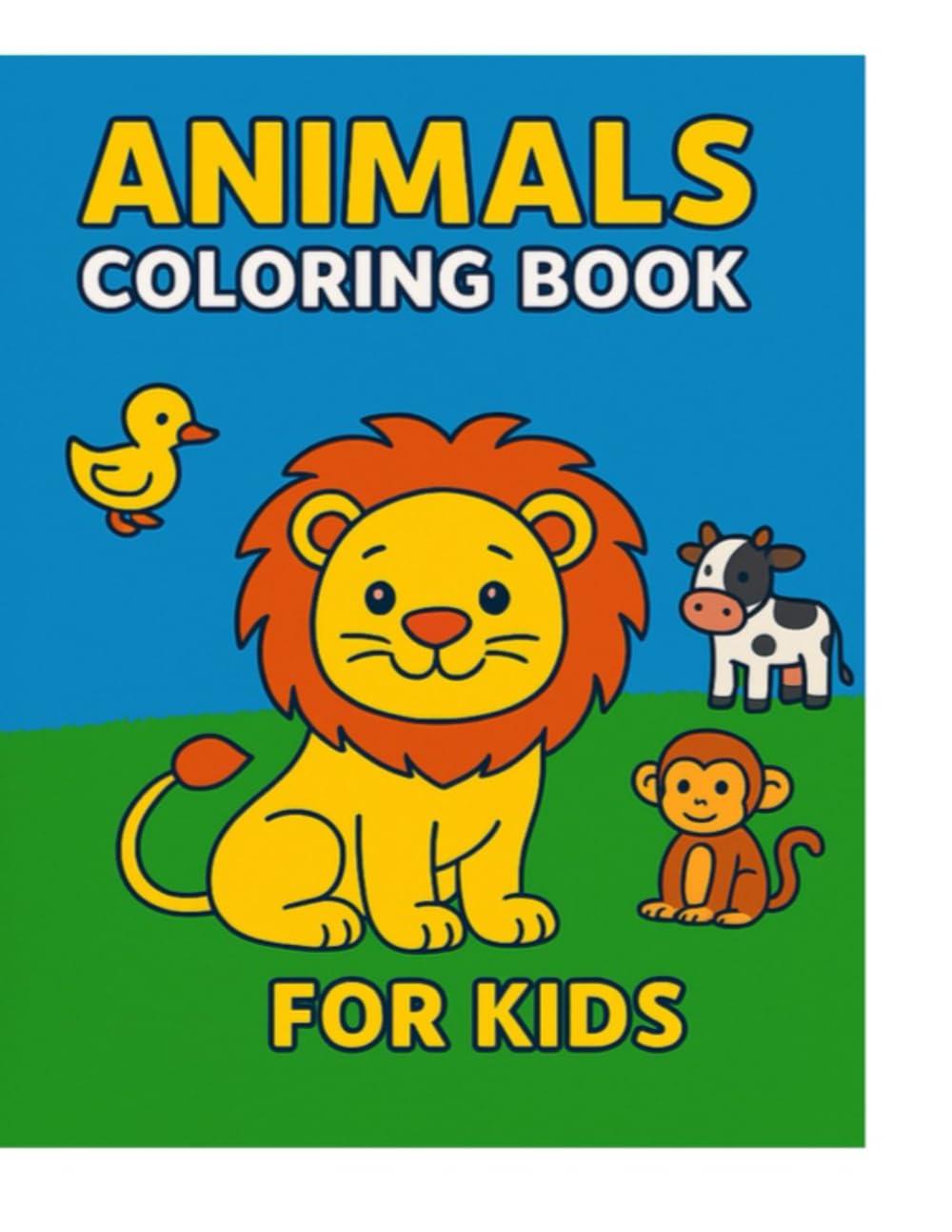 Animals Coloring Book for Kids Ages 2–4