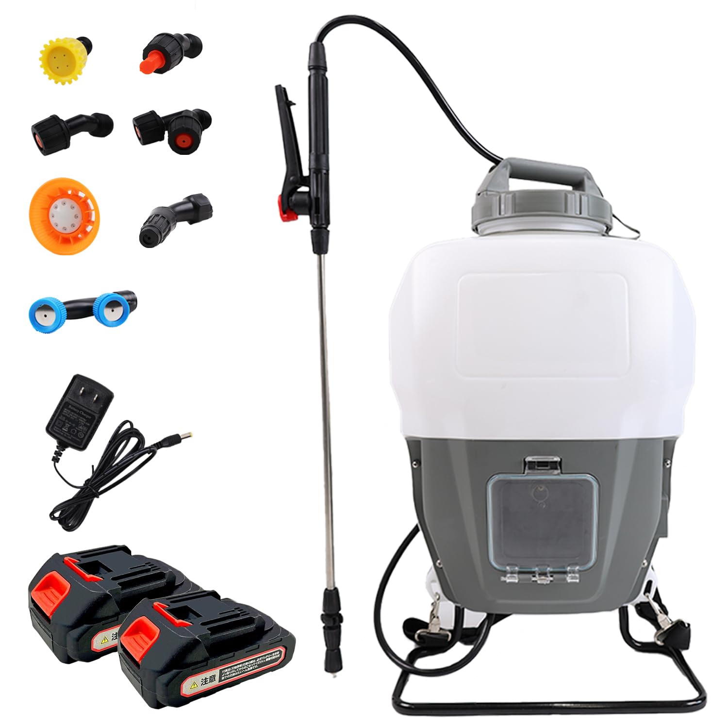 電動噴霧器（マキタ互換対応）充電式、連続自動スプレー背負式20L