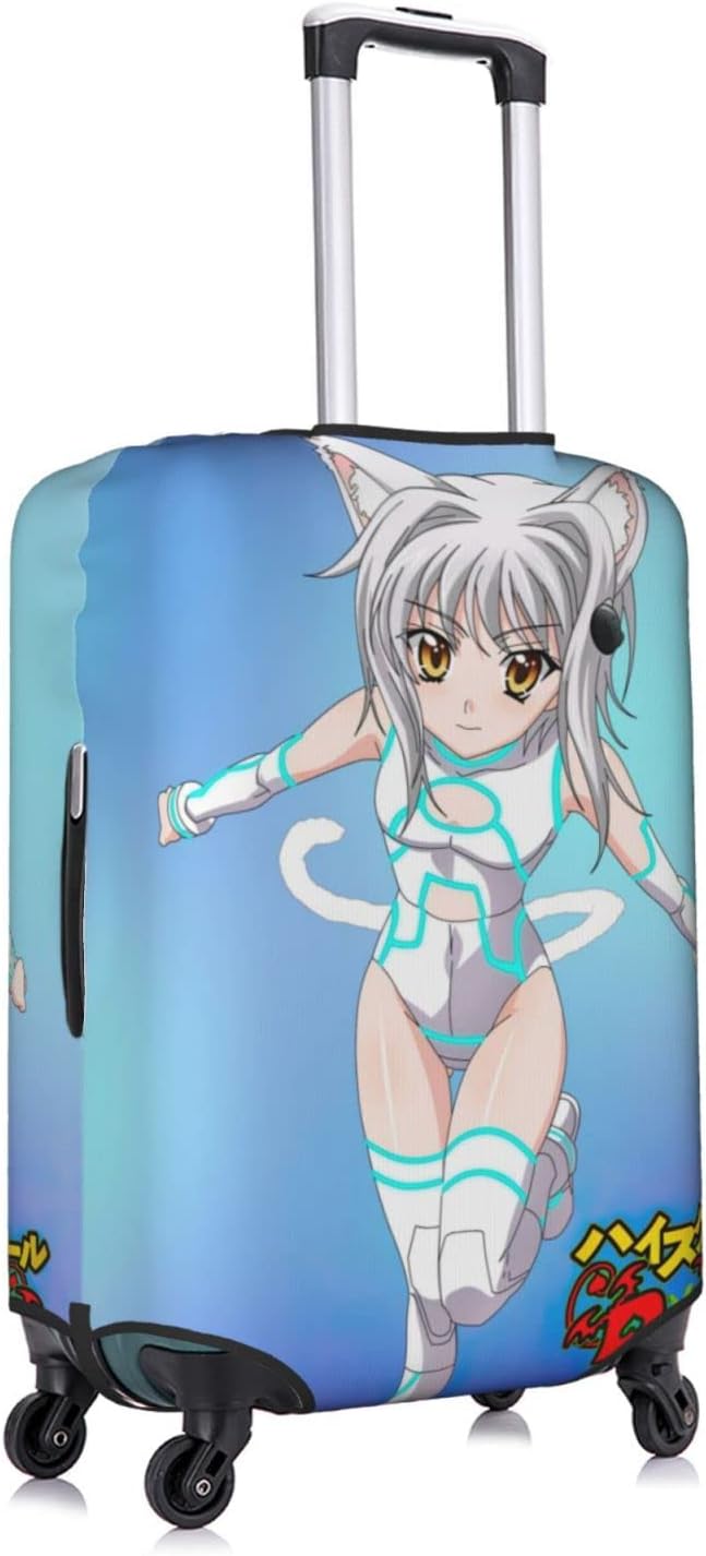 review Anime High School Dxd Travel Suitcase Protector Washable Luggage Cover With Concealed Zipper Suitcase Protector Large