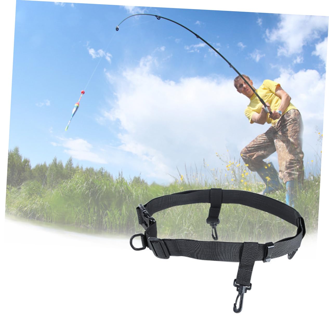 HANABASS 2pcs Waist Wading Fishing Tackle Accessory d Ring Adjustable for Kayak Surfing Fly Fishing