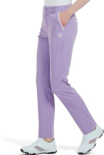 Miniatura 2 de Bakery Pantalones de golf para mujer, elásticos, con bolsillos, de secado rápido, ligeros, pantalones de trabajo