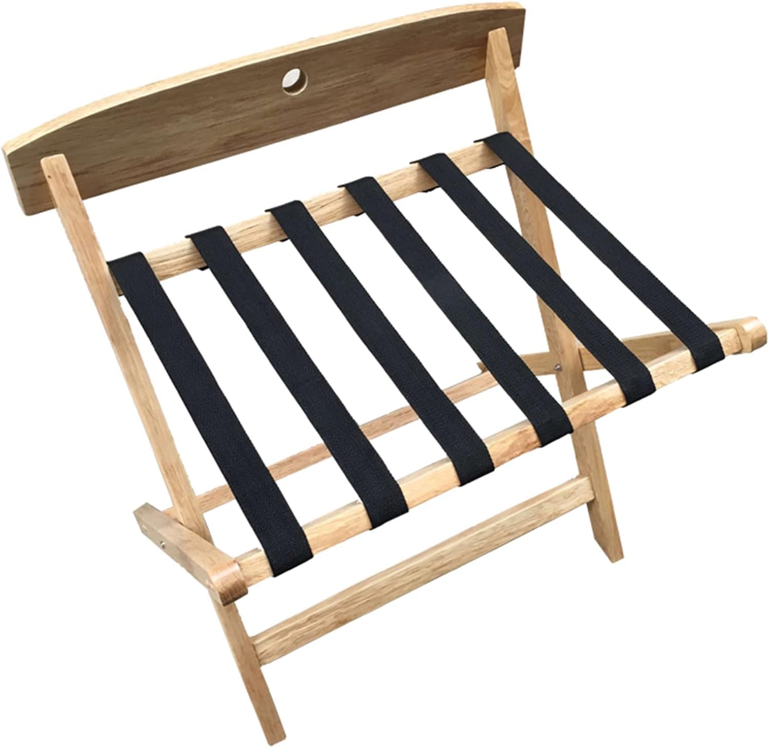 MSHGSKU Luggage rack Foldable High Back Luggage Rack,Folding Luggage Rack