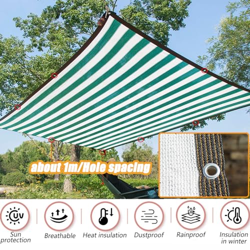 Toile d'ombrage avec œillets protection solaire haute densité 6x7m - 6