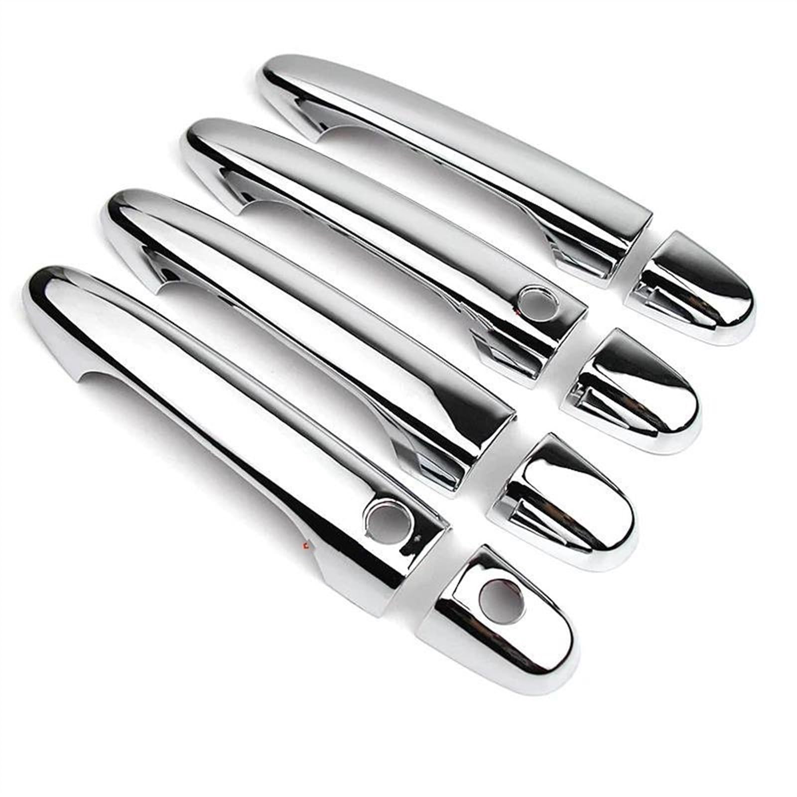 CSSPDM Decor Auto Door Knob Protector Handle Frame Cover Garnish Trim Car Accessories for Civic 2012-2016(Silver B)