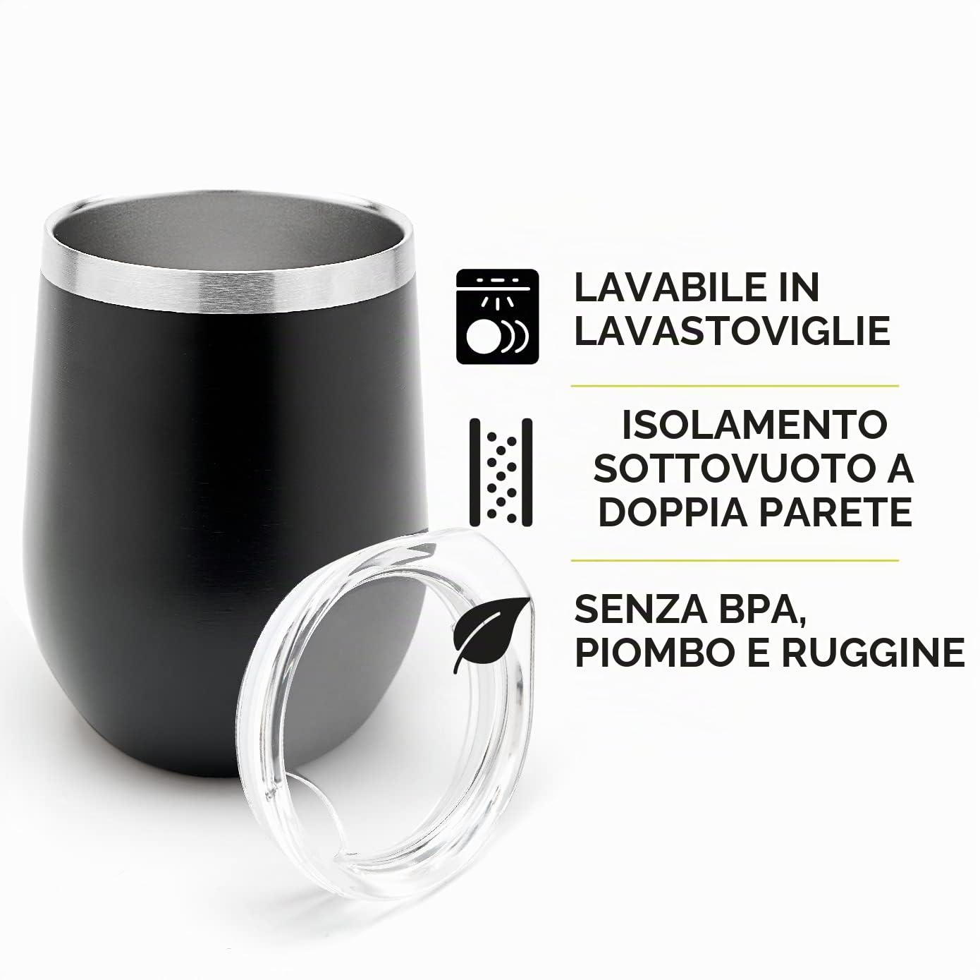 BALIBETOV Mate Argentino - Set Yerba Mate (Tazza Mate) - Acciaio Inossidabile 18/8 a Doppia Parete - Include Due Bombilla Mate e Una Spazzola per la Pulizia - Set Mate Argentino Autentico