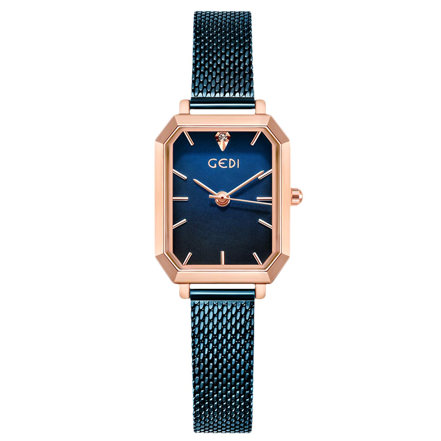 RORIOS 腕時計 レディース スクエアフェース 生活防水 ダイヤ キラキラ クオーツ メッシュバンド エレガント ウォッチ カジュアル 送料無料RORIOS watch レディース 腕時計 生活防水 日本製 クオーツ