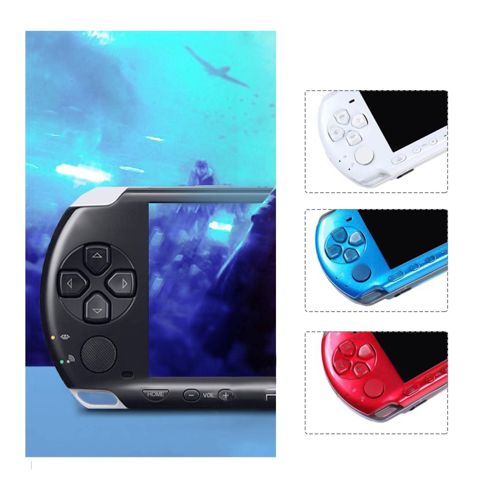 7 Piezas de Reemplazo Tapa Joystick Analógico Compatible Con Sony PSP 1000 1003 1004 - Cubierta de Tapa Thumbstick Analógico - Tapas de Consola Juegos Plástico