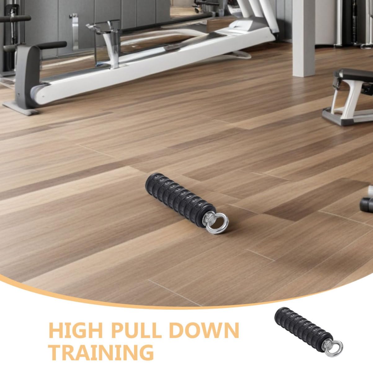 2 Pezzi Maniglie Professionali per Allenamento Fitness per Esercizi Tricipiti e Schiena Accessorio per Allenamento Impugnatura Antiscivolo Adatte per Domestiche e Centri Fitness