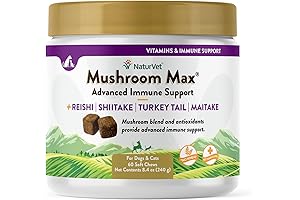 NaturVet Buddy Guard Mushroom Max – Supports Dog Immunity