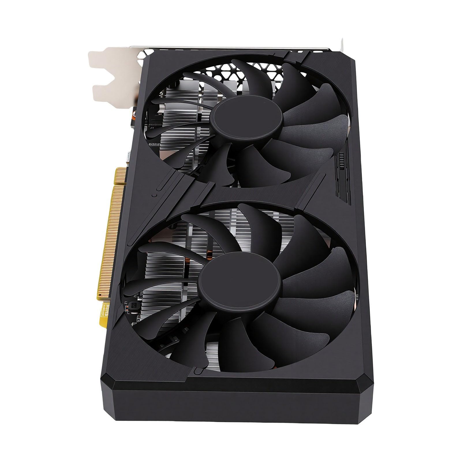 Bewinner Karta Graficzna 6 GB GDDR5, 192-bitowa Karta Graficzna do Gier z Dwoma Wentylatorami, HDMI i 2 Portami DisplayPort PCI Express 3.0 X16