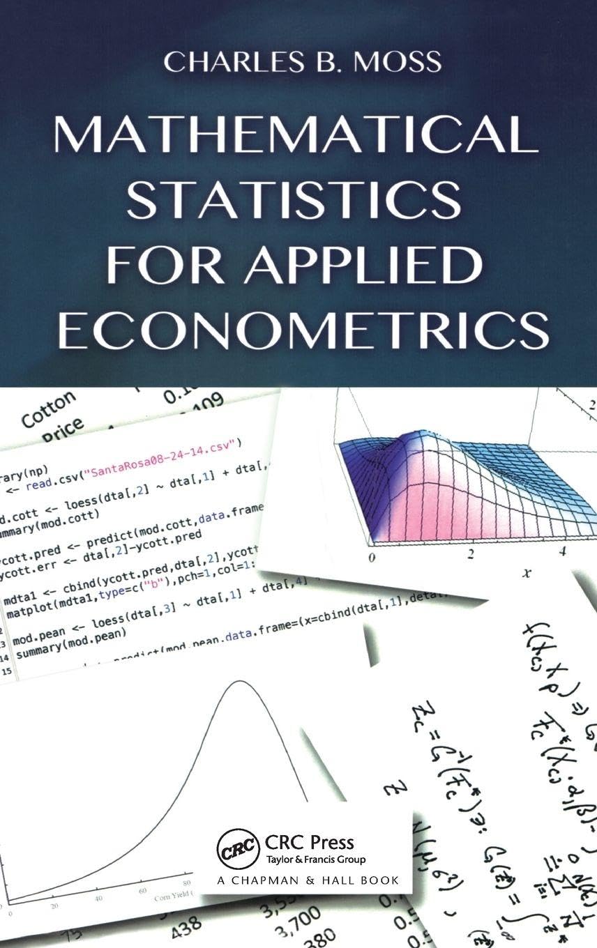 Buy Mathematical Statistics For Applied Econometrics (Hb 2015) — BookShops.in