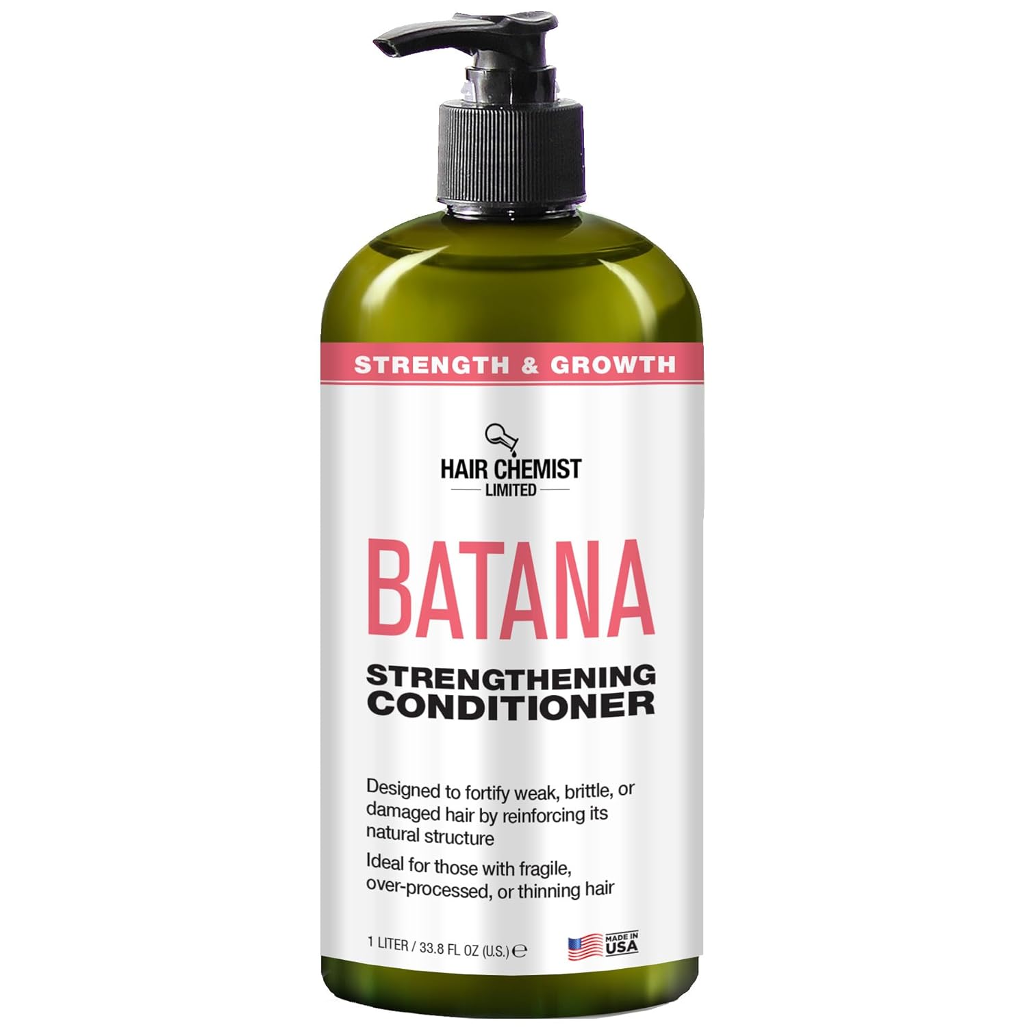 Hair Chemist Batana Strengthening Conditioner 33.8 oz. - Strengthening, Moisturizing Conditioner with Batana Oil