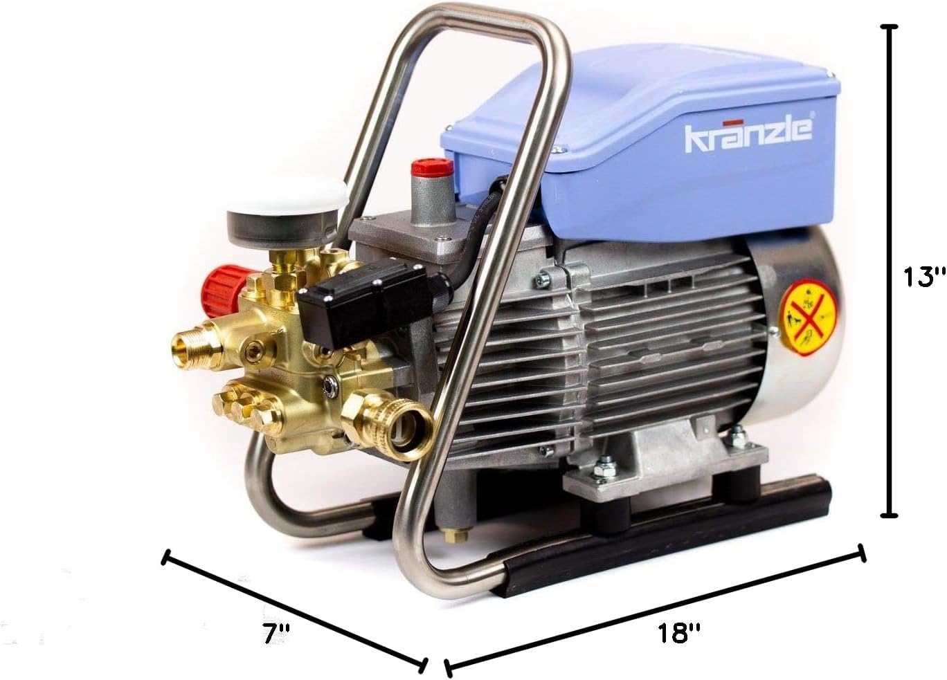 Dimensions of the Kranzle HD K1622TS pressure washer