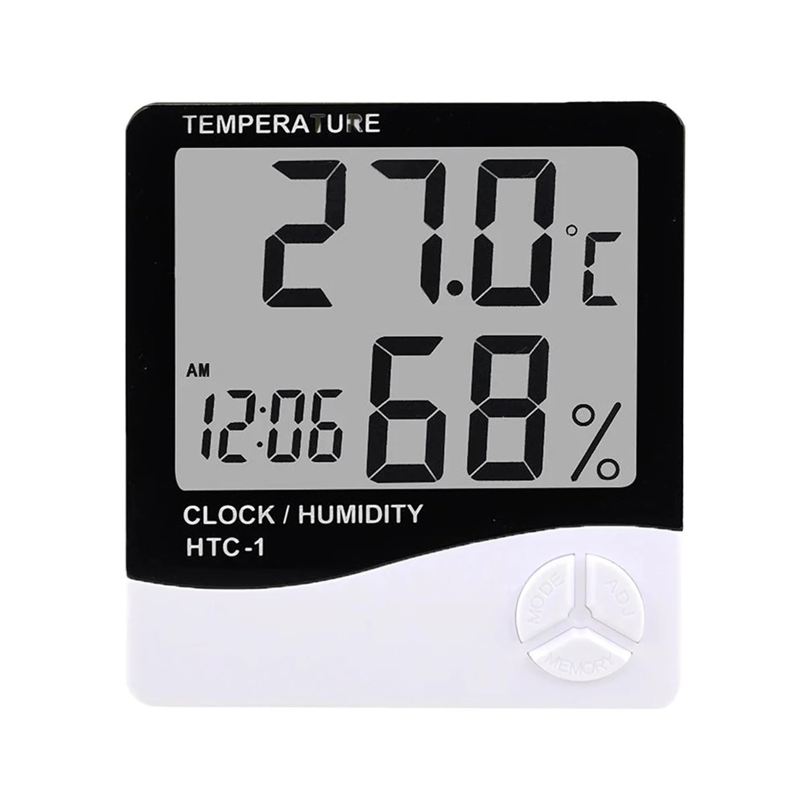 Estación meteorológica inalámbrica para interiores y exteriores, termómetro electrónico Digital LCD con medidor de Temperatura y humedad, higrómetro, estación meteorológica para in