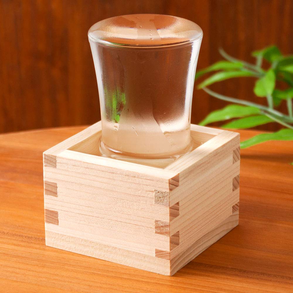 Amazon.co.jp: 自宅で日本酒を楽しむ『枡酒』セット140ml 冷酒グラス