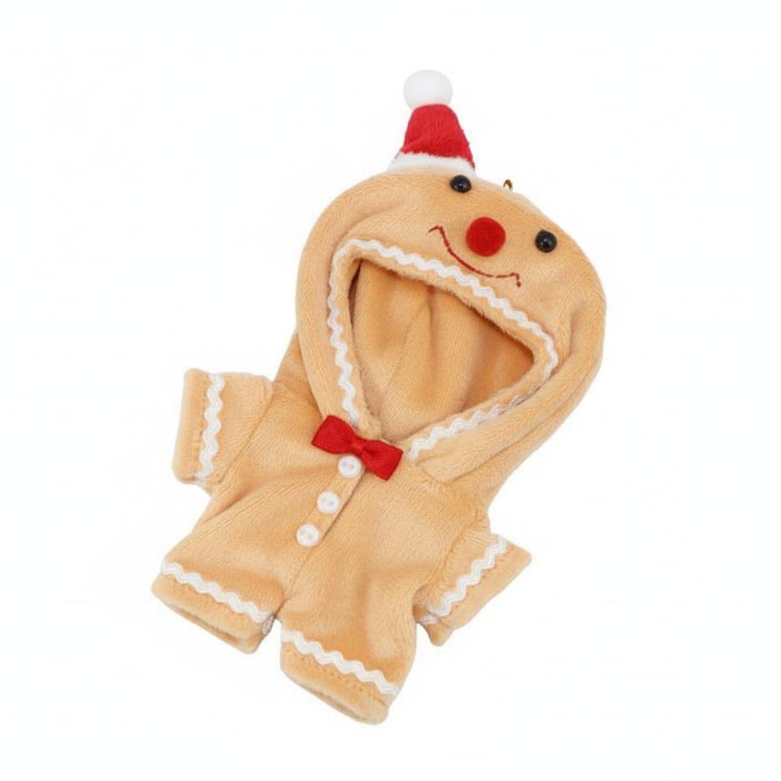 MERISHOPP Soft Material Christmas Doll Outfit Exquisite Workmanship Christmas Doll Onesie Skin-Friendly Festive Gift for Holiday Parties, Toy Photography, L-picture-12