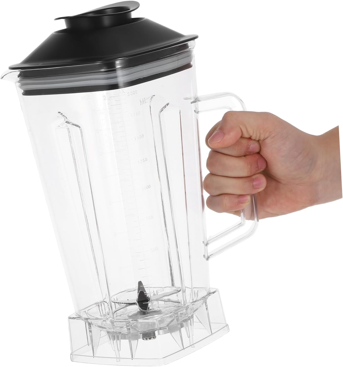 DECHOUS Sturdy Plastic Cups for Blender Commercial Grade Pitcher Set Juicing Container Cups Smoothie Pitcher Replacement