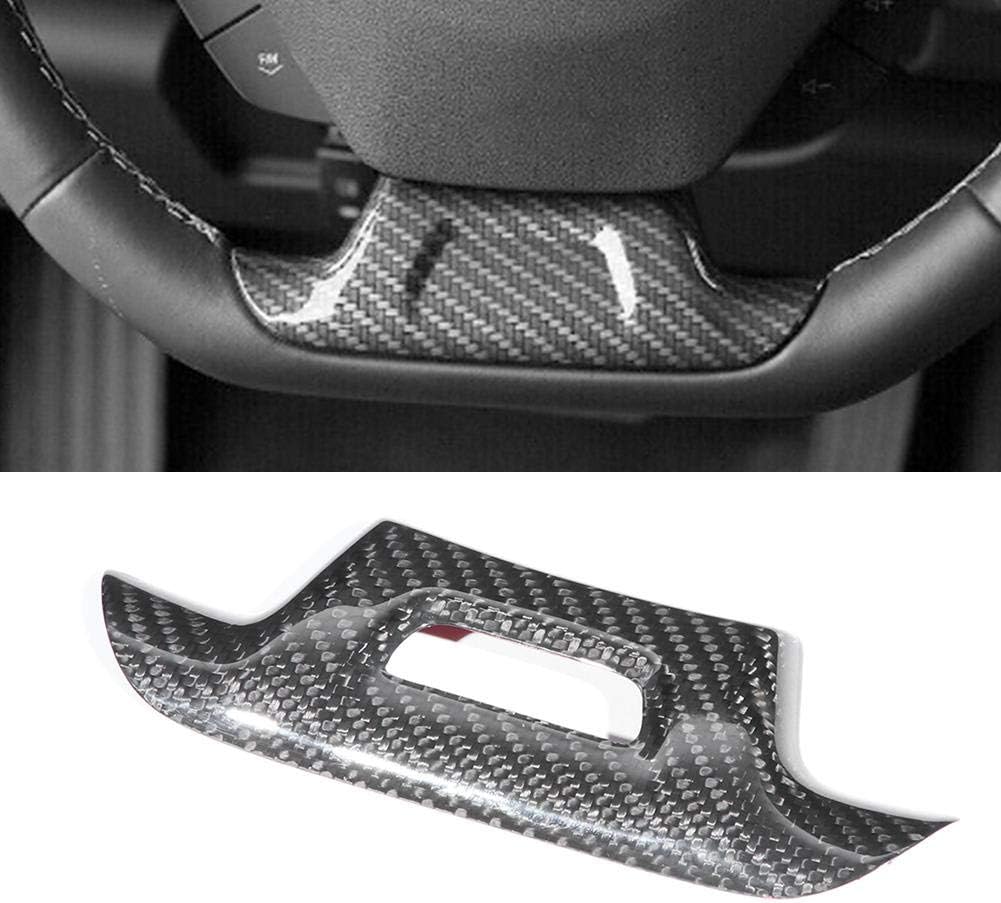 Steering Wheel Cover, Carbon Fiber Steering Wheel Cover for ZL1 2017 2018 2019 (High Configuration Opening)