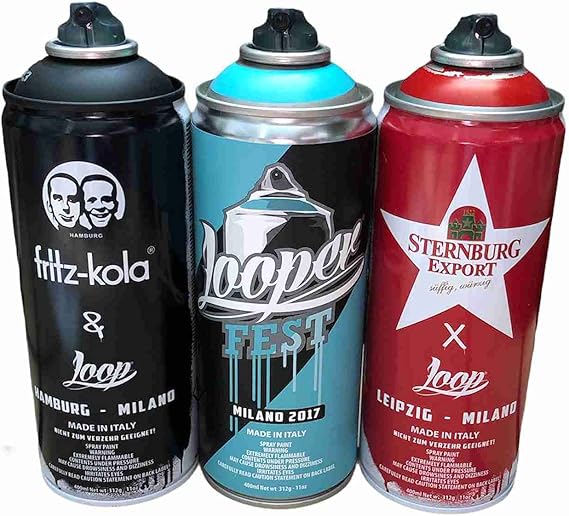 spray cans set loop colors limited artists edition 3 x 400 ml amazon de diy tools