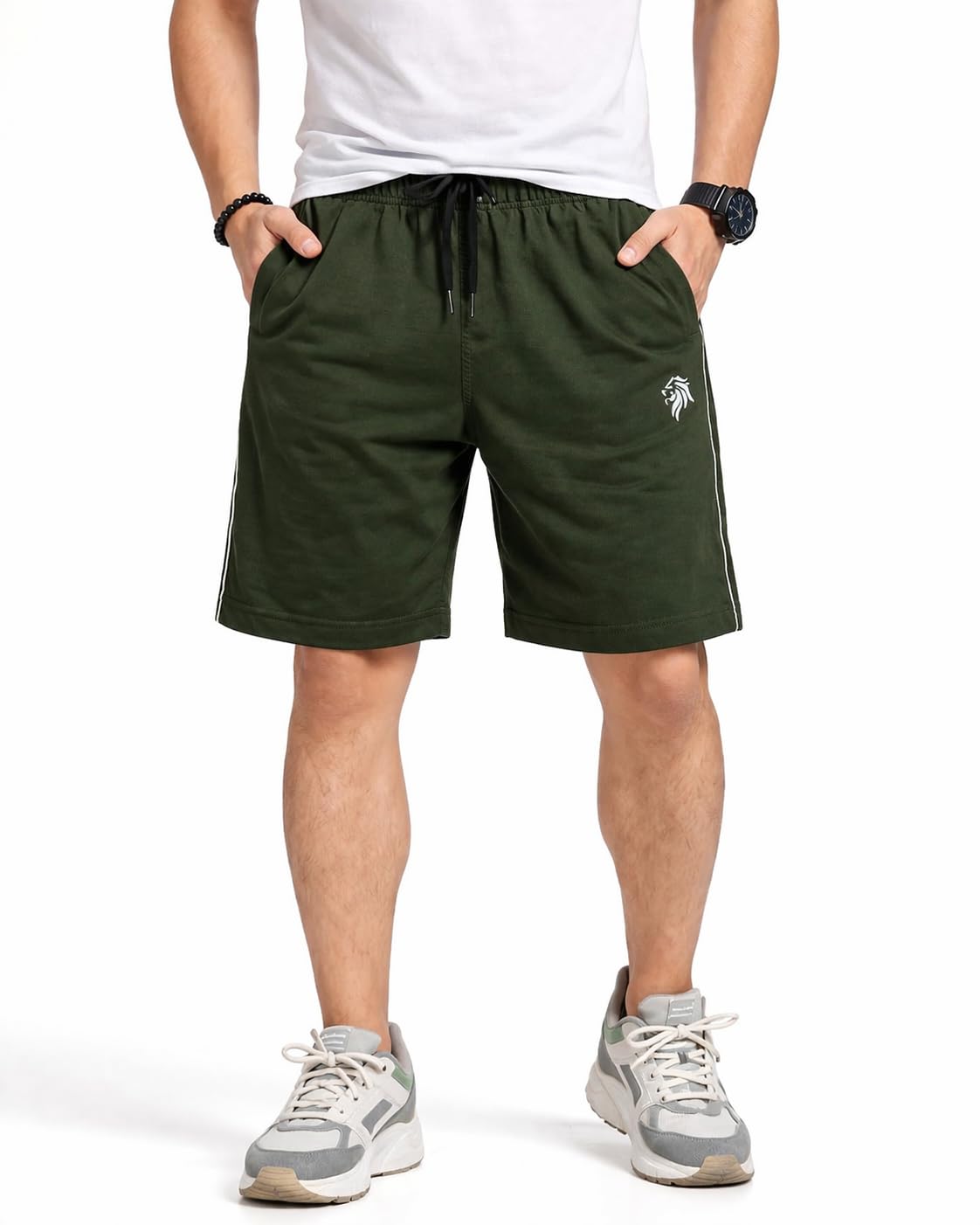 Men’s Workout Shorts – Durable Active Shorts for Gym, Sports & Casual Wear Size -3XL Green-picture-15