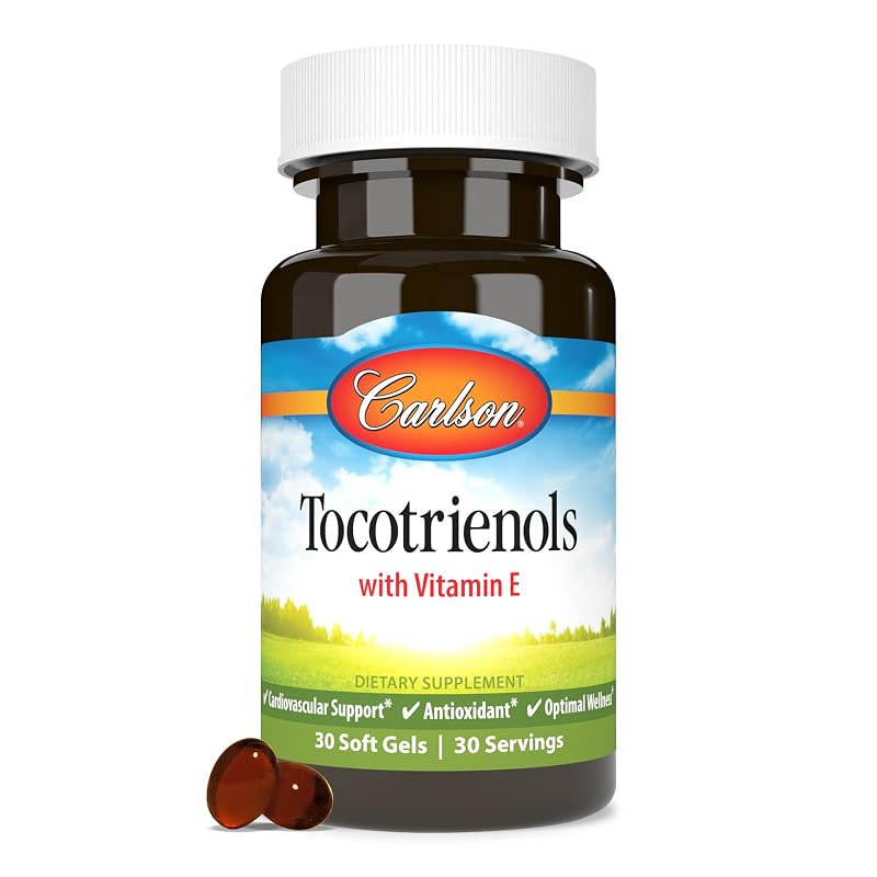 Carlson Vitamina E com Tocotrienóis 40 mg, 30 cápsulas gelatinosas